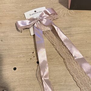 NWT Lydia Lace Bow Hair Barette